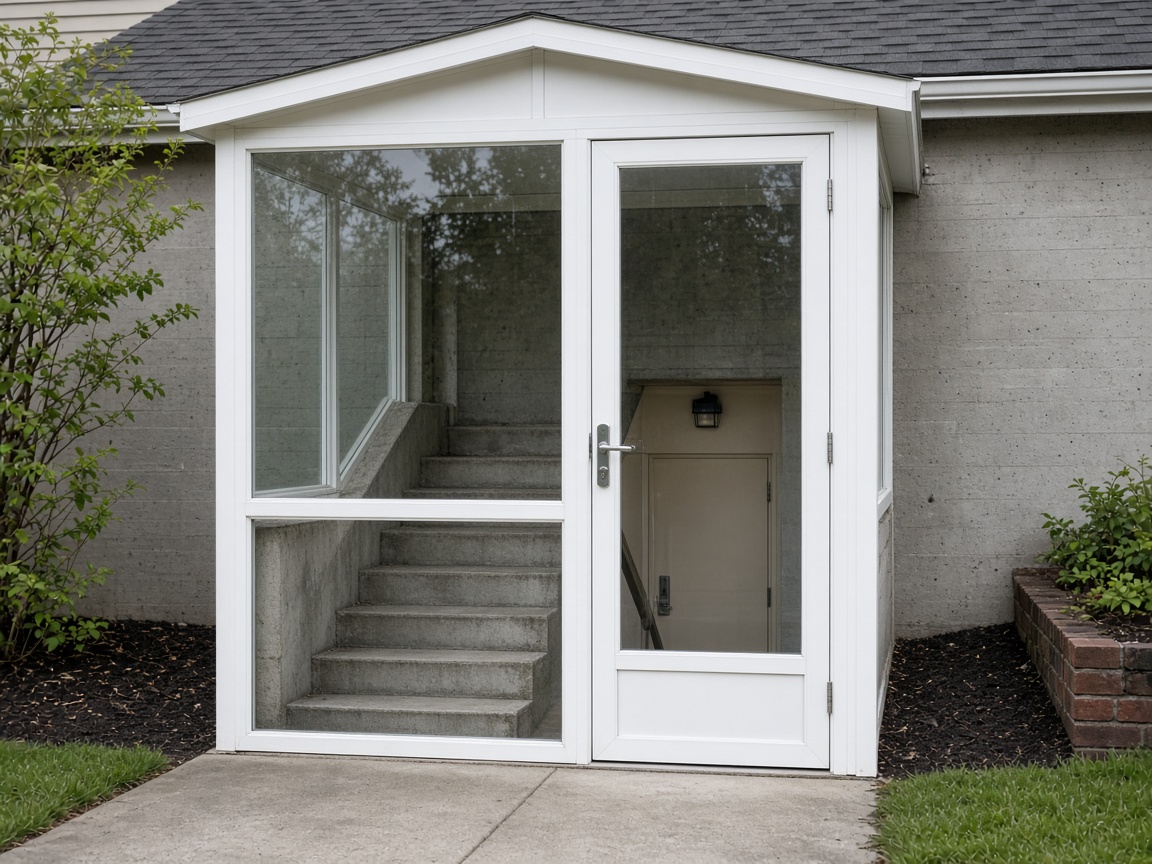 Basement entrance enclosure