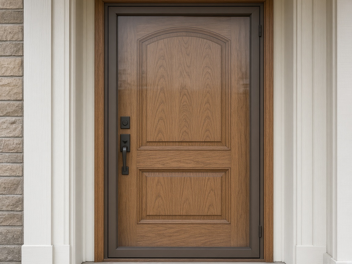 Full view aluminum storm door