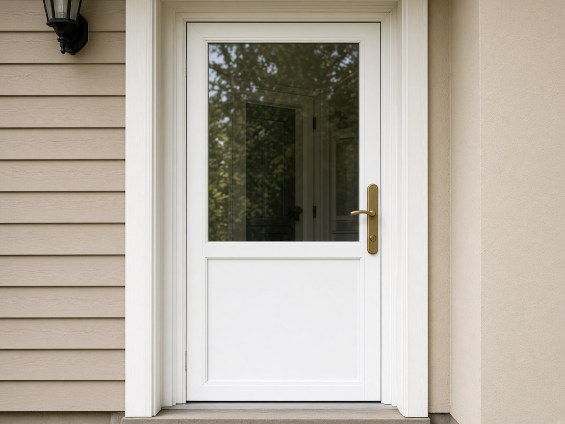 Hi-View aluminum storm door